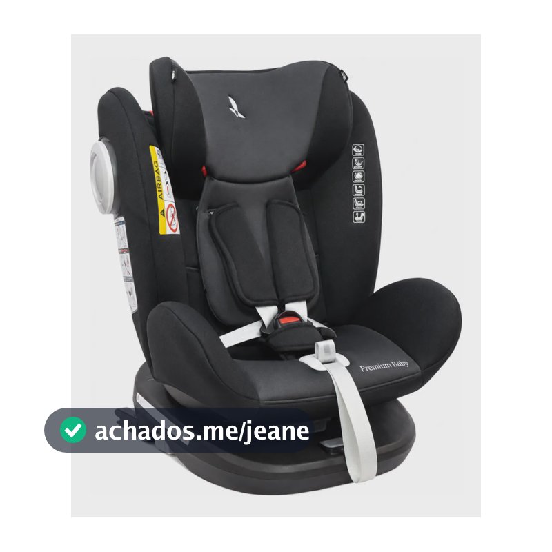 Cadeira Auto Murphy Lux 360 Isofix 0 A 36kg Premium Baby Preto