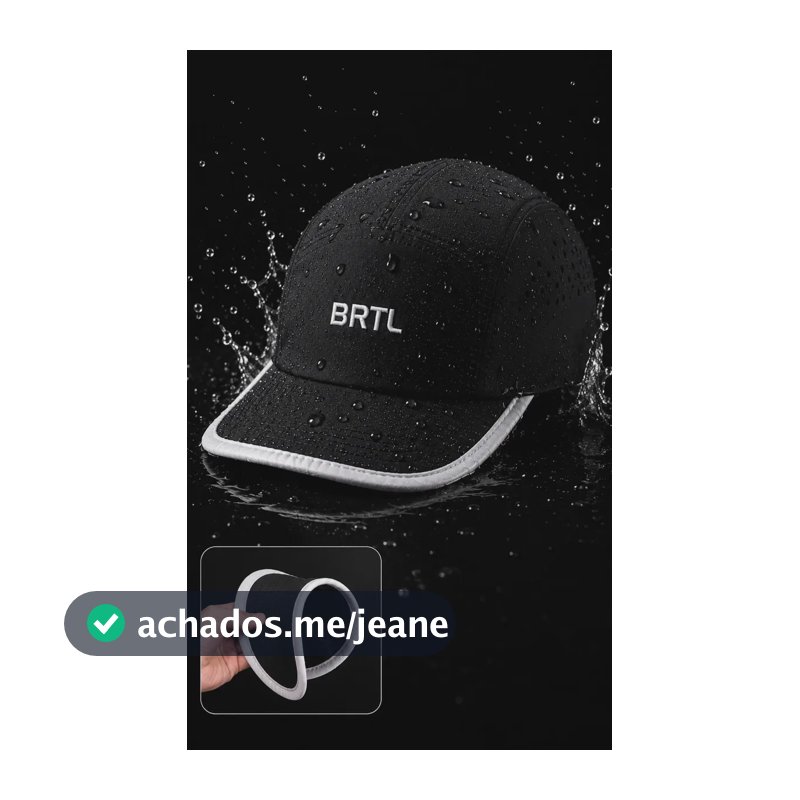 Boné de Corrida BRTL Lifestyle com Aba Flexível e Proteção UV