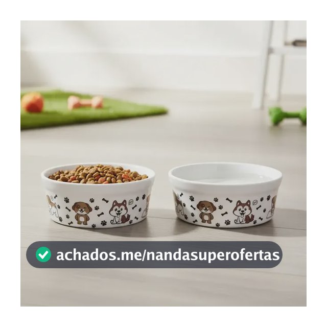 Kit 2 Comedouro Para Cachorros Super Oferta 600 Ml
