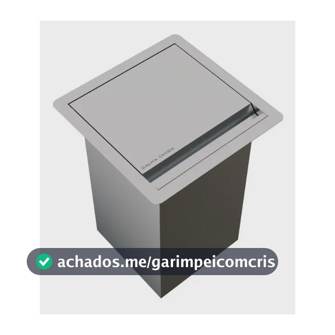 Lixeira Inox 3,9 L Para Bancada - Marca Calha Úmida