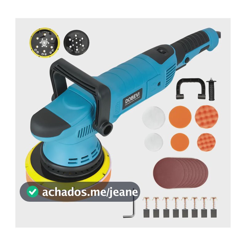 Politriz Eletrica Roto Orbital 15mm 5 E 6 Pol 1600w Dobevi Azul 220v