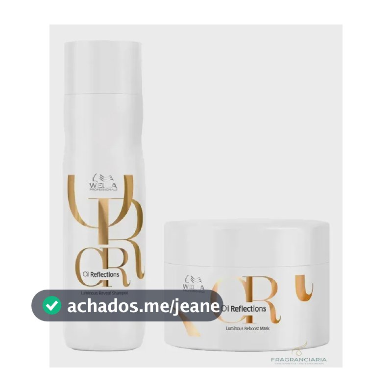 Kit Wella Profissional Oil Reflections - Shampoo 250ml + Máscara 150ml