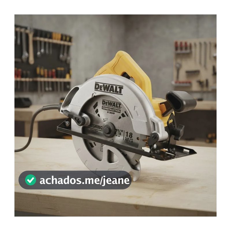 Serra Circular 7-1/4" Dewalt Modelo DWE560 Disco de 24 Dentes Potência de 1400W