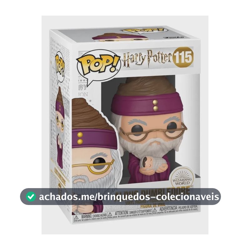 Boneco Funko Pop! Harry Potter - Dumbledore Com Harry Bebê
