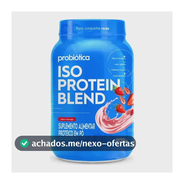 Whey protein Probiótica Iso Blend em pó sabor Morango x 900g