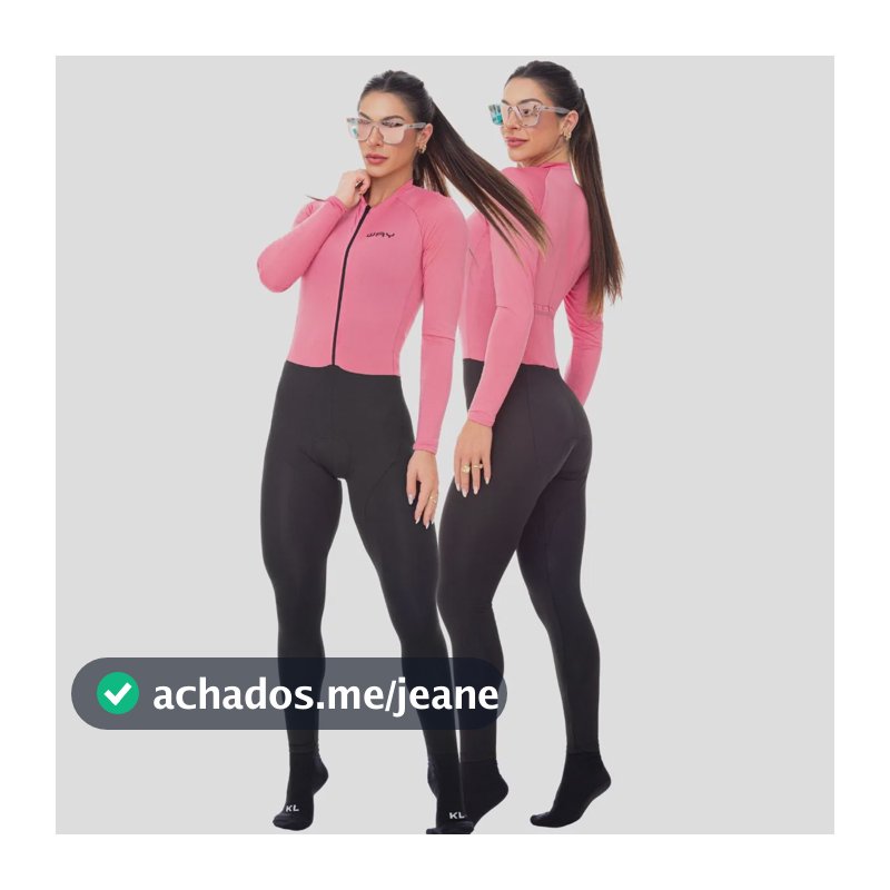 Macacão Perna Longa Manga Longa Macaquinho Feminino Bike Mtb Rosa-claro G