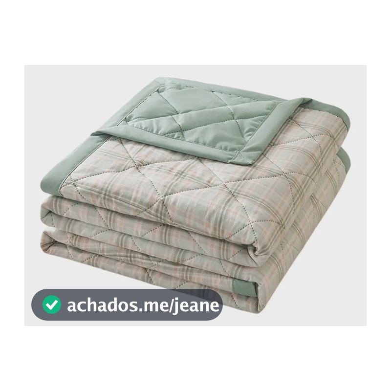 Mz Para Uma Colcha De Verão De Algodão Lavado, Colcha // Verde Claro