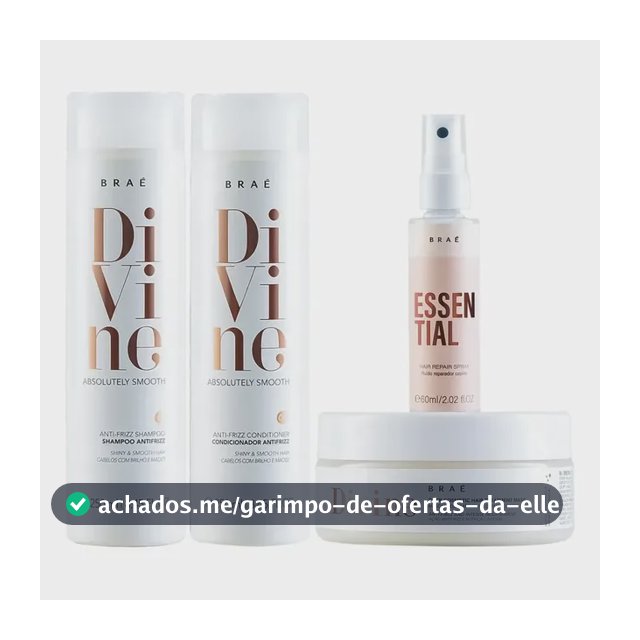 Divine Shampoo + Condicionador + Másc + Mini Essential 200 g- Braé