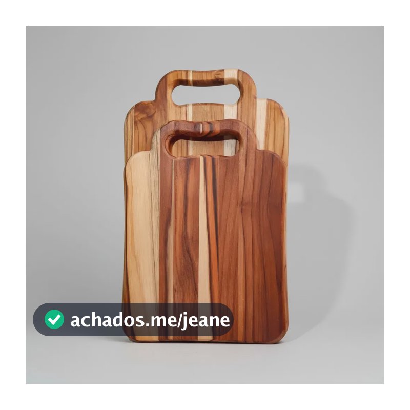 Kit Tabua Churrasco Carne Corte Madeira Grande Leve Moderna Cor Marrom Kit tábua de corte