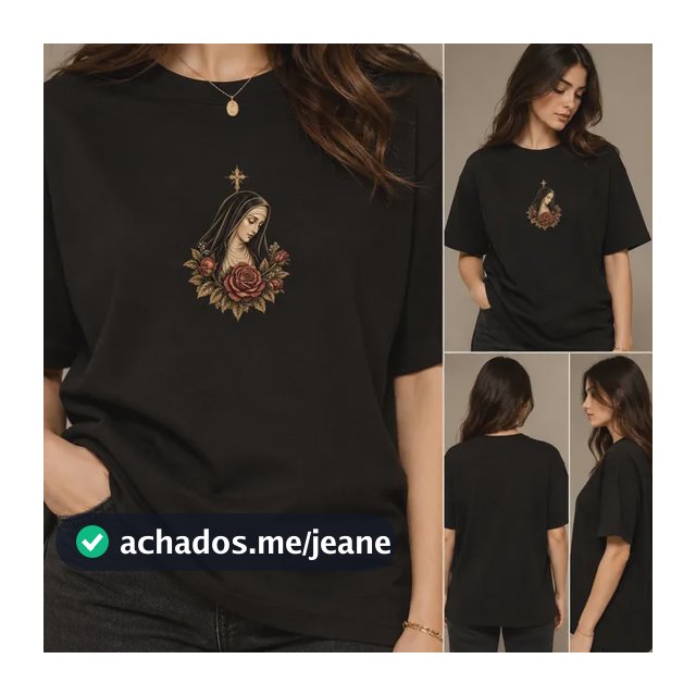 Camiseta Premium Feminina Santa Rita De Cássia