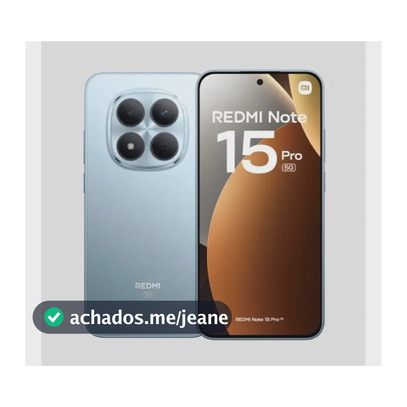 Smartphone Xiaomi Redmi Note 15 Pro 5g 256gb 8gb Ram Amoled 6.83 120hz Azul