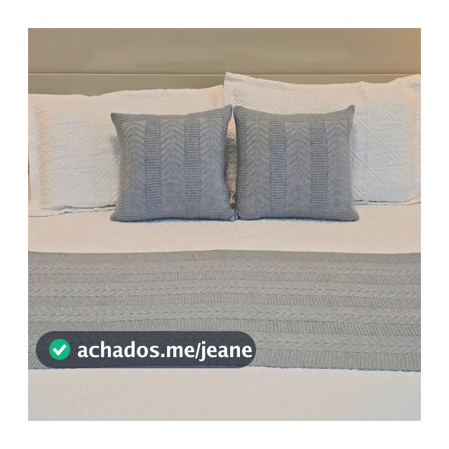 Kit 2 Capas De Almofada Decorativa Tricô 45x45 Sofá Cama