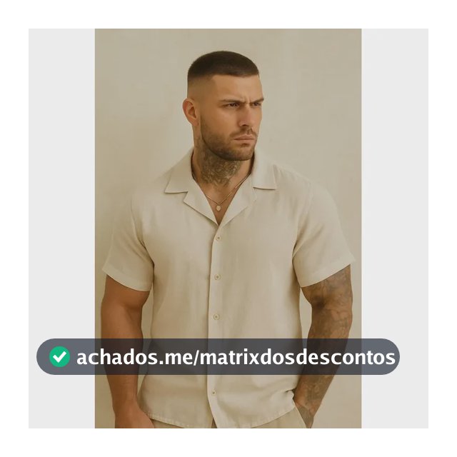 Camisa Masculina De Linho Exclusiva