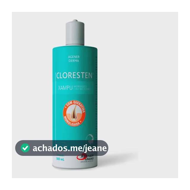 Shampoo Dr. Clean Cloresten Antibacteriano Antifúngico 500ml Neutra