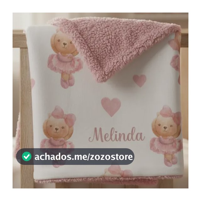 Manta Para Bebê Personalizada Envio Imediato