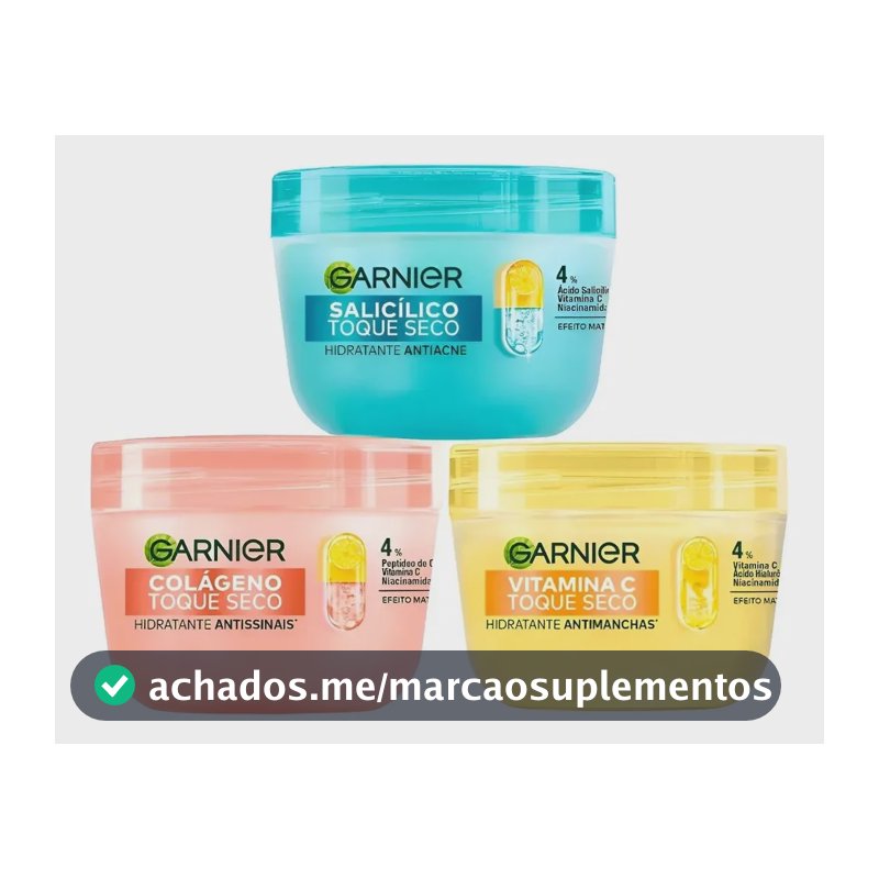 Kit Garnier 3 Hidratantes Antiacne +antimanchas+ Antissinais Todo Tipo De Pele