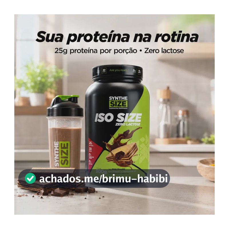 Whey Iso Size Synthesize 900g Wafer Chocolate Zero Lactose