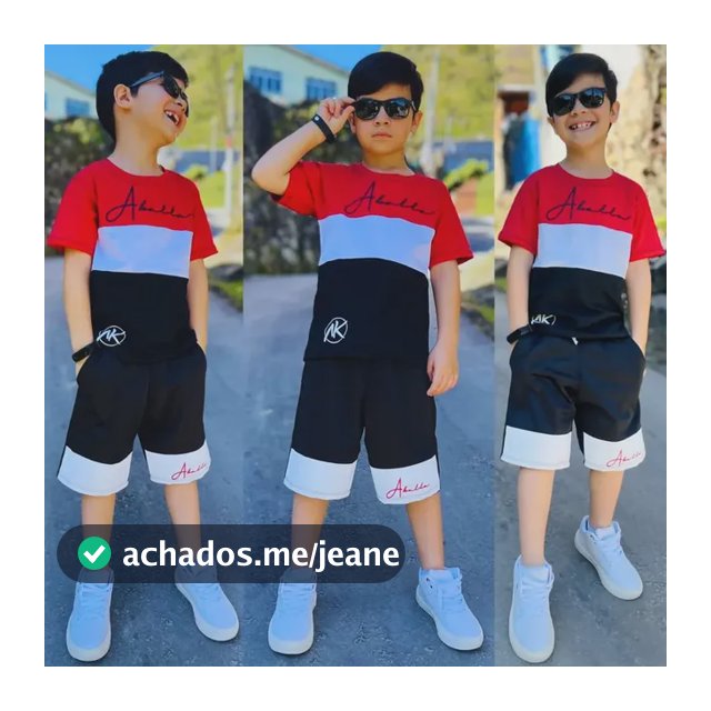 Conjunto Infantil Masculino Roupa De 2 Peças Premium Top