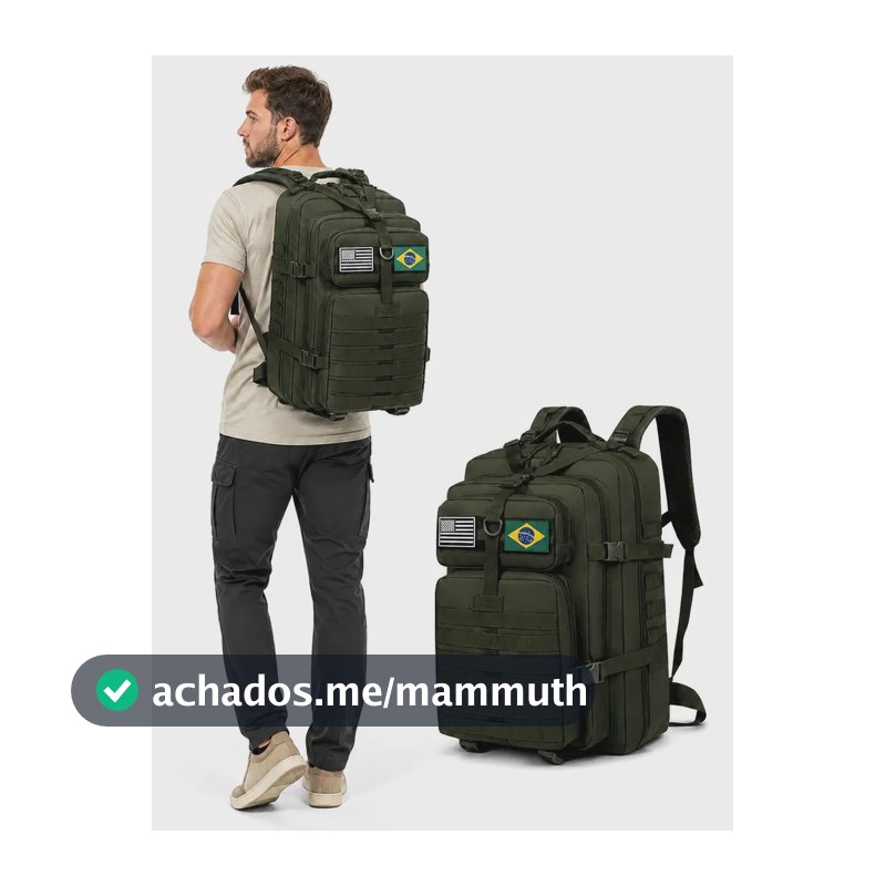 Mochila Grande Tática Militar Impermeável Reforçada 50 Litros De Trilhas Viagens Camping Cor Verde
