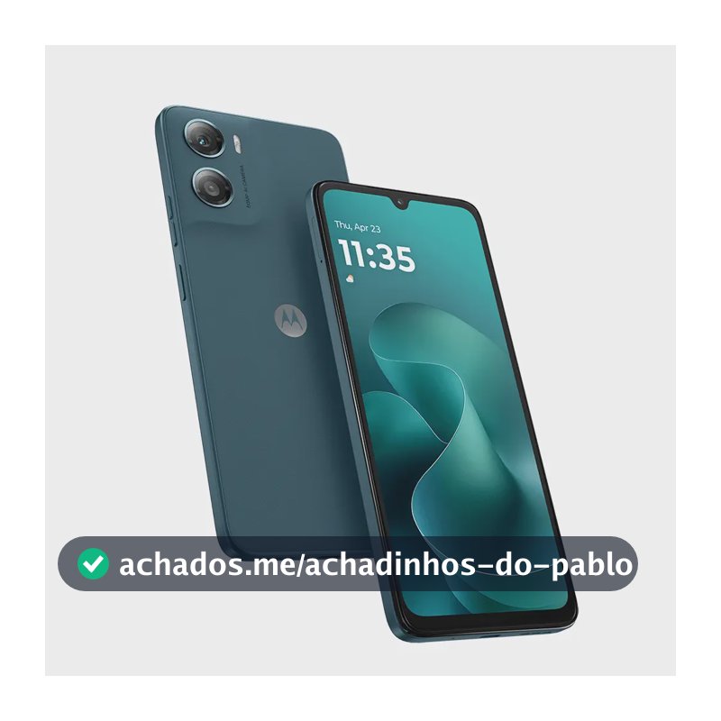 1037960516 Motorola Moto G06 Dual Sim 128 gb/4 gb de RAM até 12 gb, azul 5200 mAh, Gorilla Glass 3, Ip64