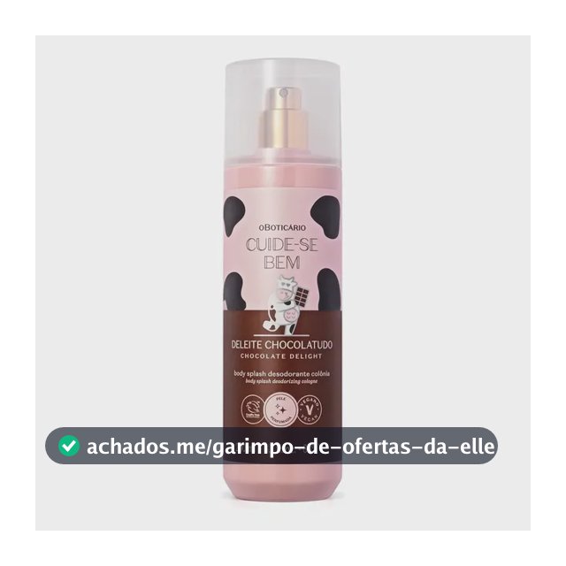 O Boticário Cuide-se Bem Body Splash Deleite Chocolatudo 200ml