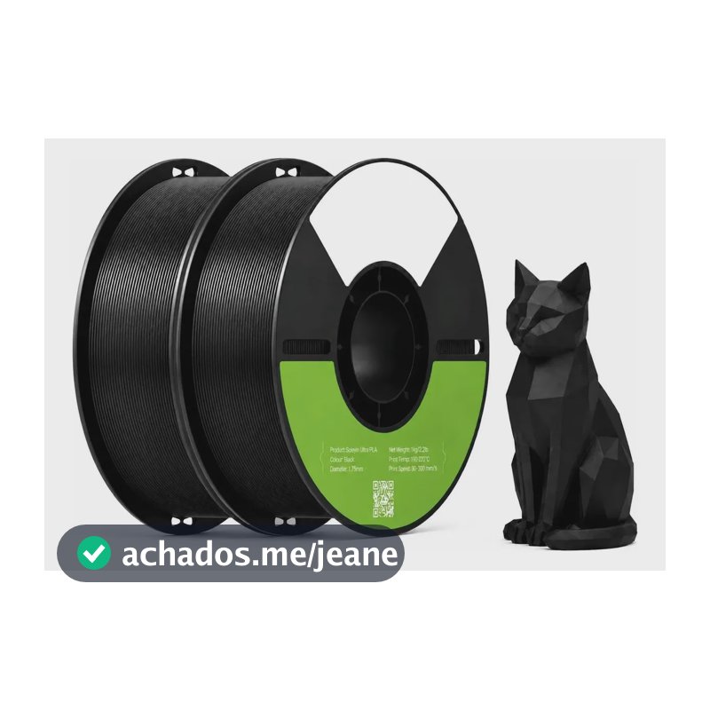 Filamento 3d Pla 2kg Creality Soleyin Ultra Pla 1.75mm Preto