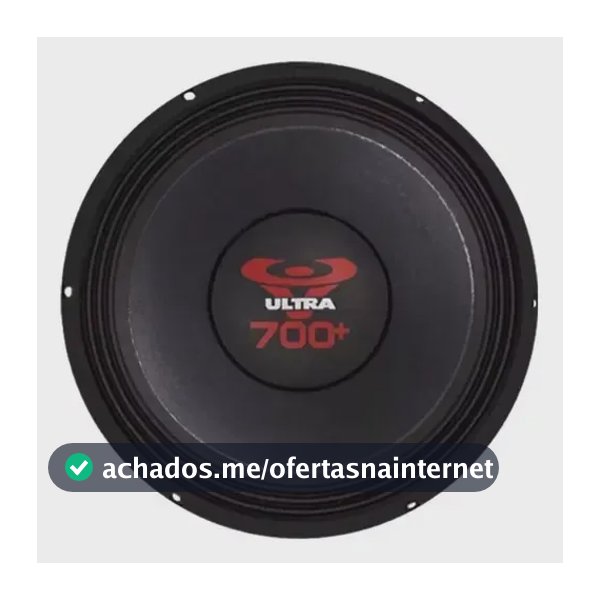Woofer 12 Polegadas Ultravox Ultra 700+ 700W RMS 4 Ohms Preto
