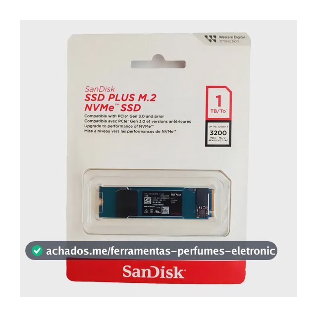 Ssd M.2 1tb Sandisk Plus Nvme 2280