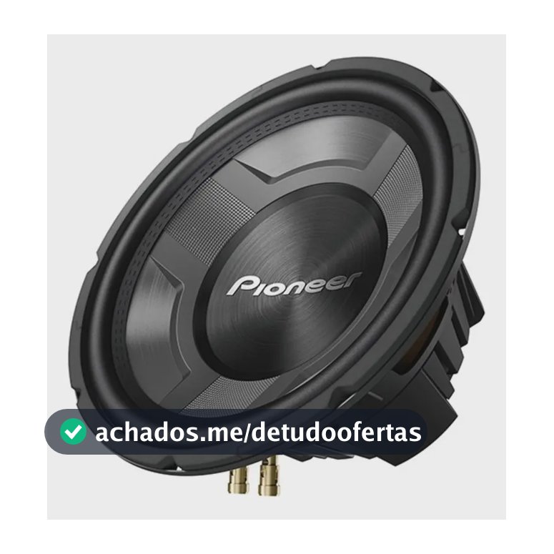 Alto Falante Sub Pioneer Tsw3060br 12' 4 Ohms 350w Rms Bass Cor Preto