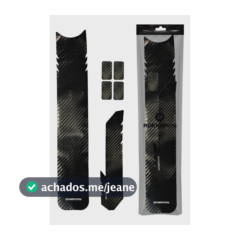 Kit Protetor De Quadro Borracha Fibra De Carbono Rockbros