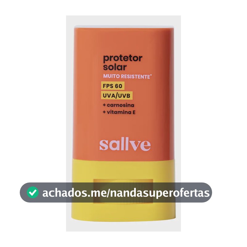 Protetor Solar Bastão FPS 60 Sallve 15g