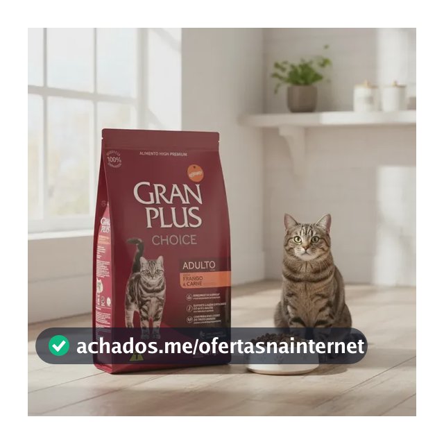 Ração Gran Plus Choice Gatos Adulto Frango E Carne 10,1kg,