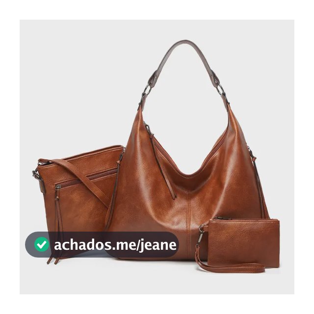 3 Peças Kit Feminino Bolsa Feminina Transversal Carterira