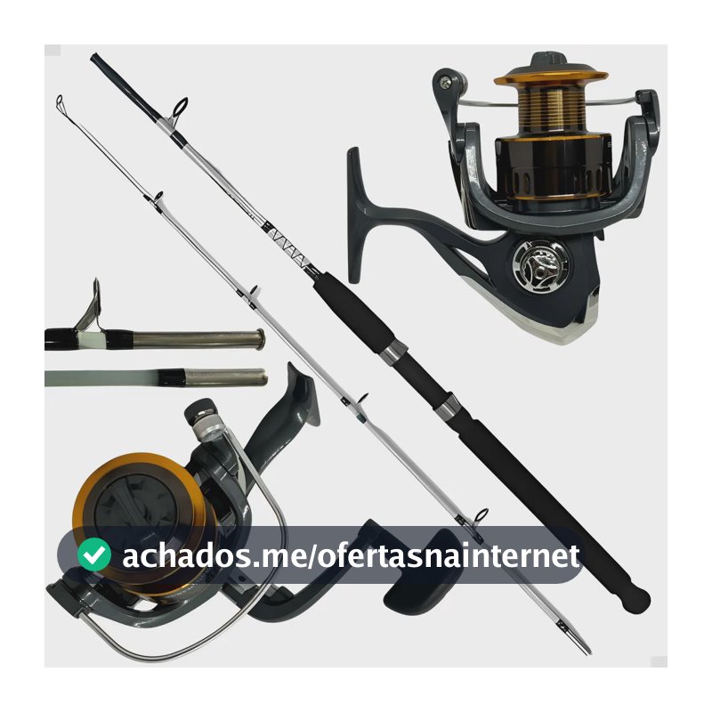 Kit Pesca MTZK Vara Fibra Vidro Sólida 1,65m e Molinete 3000 14 Rolamentos