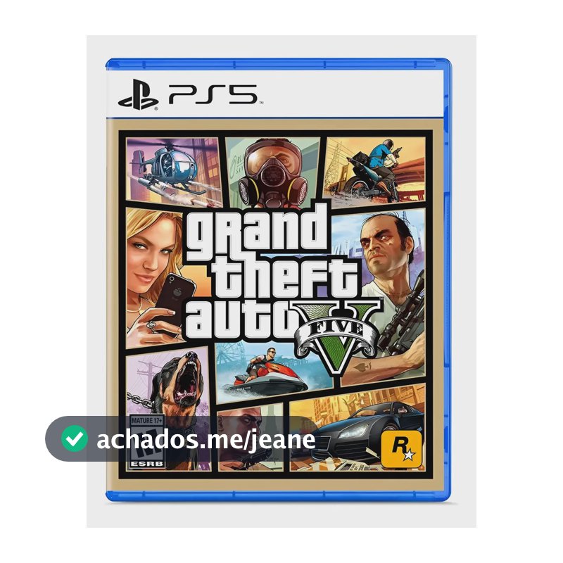 Jogo Grand Theft Auto V Gta 5 Ps5 Fisico