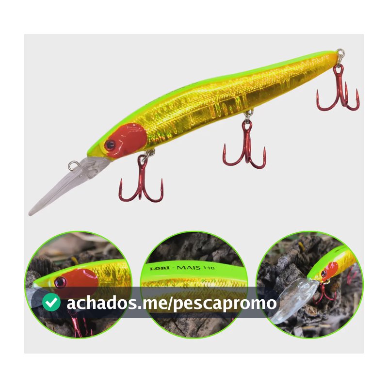 Isca Para Tucunaré E Grandes Predadores - Lori Mais 110 17g Chaama