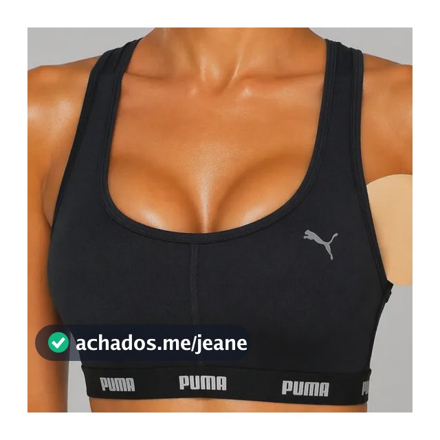 Top Puma Fitness Bojo Removível Alta Sustentação Academia