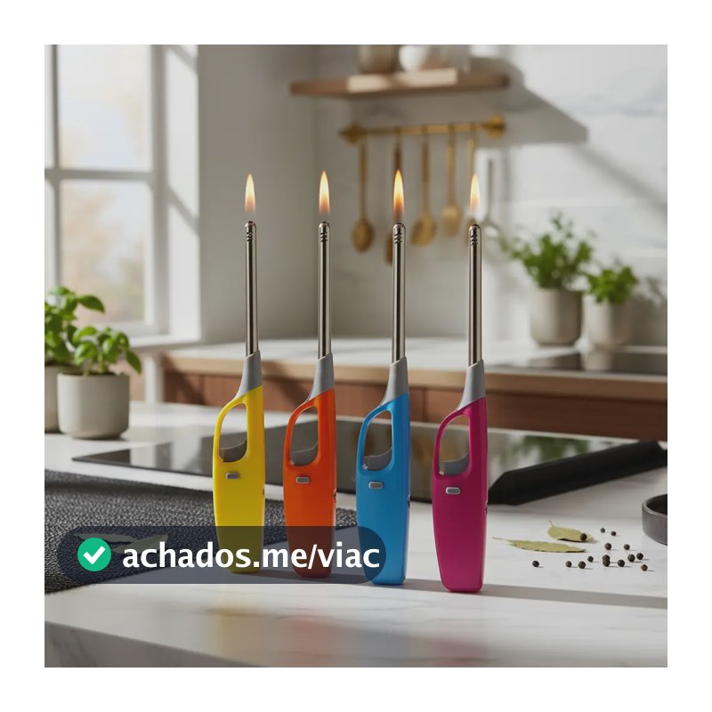 Acendedor De Fogão Forno Vela Churrasqueira Lareira Prático