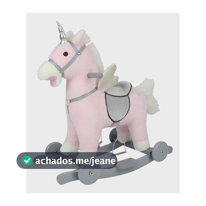 Unicornio 2 Em 1 Musical Revestido Pelucia C/ Rodas - Caa