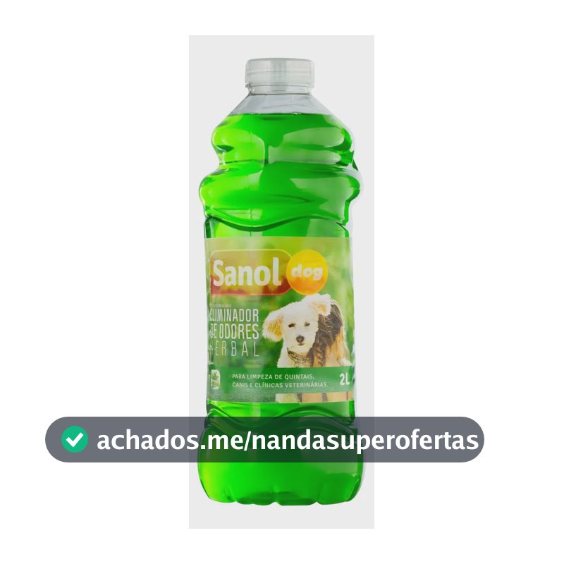 Eliminador De Odores Pet Cães Sanol 2 L Herbal Limpeza Canil
