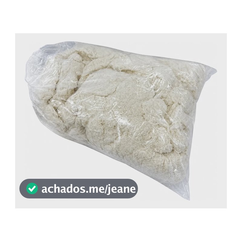 Estopa Branca - 1 Kg - Polimento - Automotivo - Limpeza