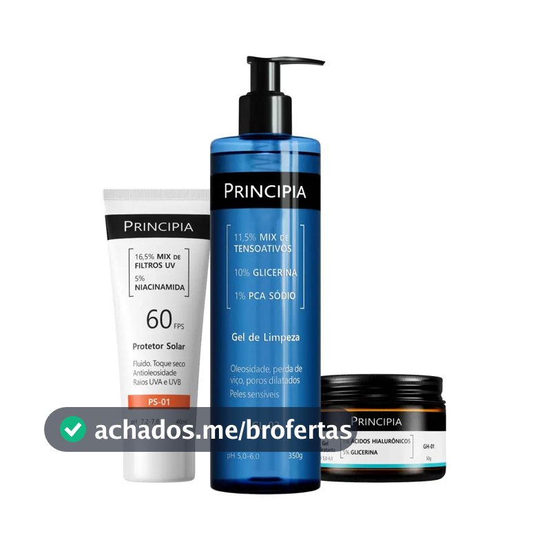 Principia Kit Gl-02 + Gh-01 + Ps-01 Todo Tipo De Pele Dia/noite