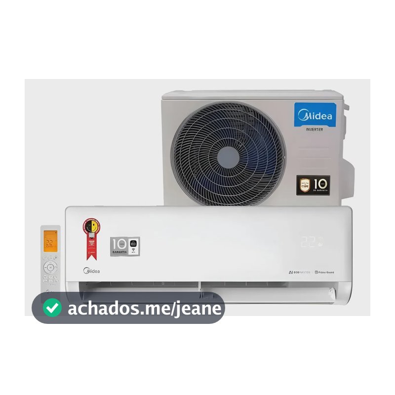 Ar Condicionado Inverter Midea Ai Ecomaster 12000 Btus Quente E Frio Wifi E Ia Branco 220v