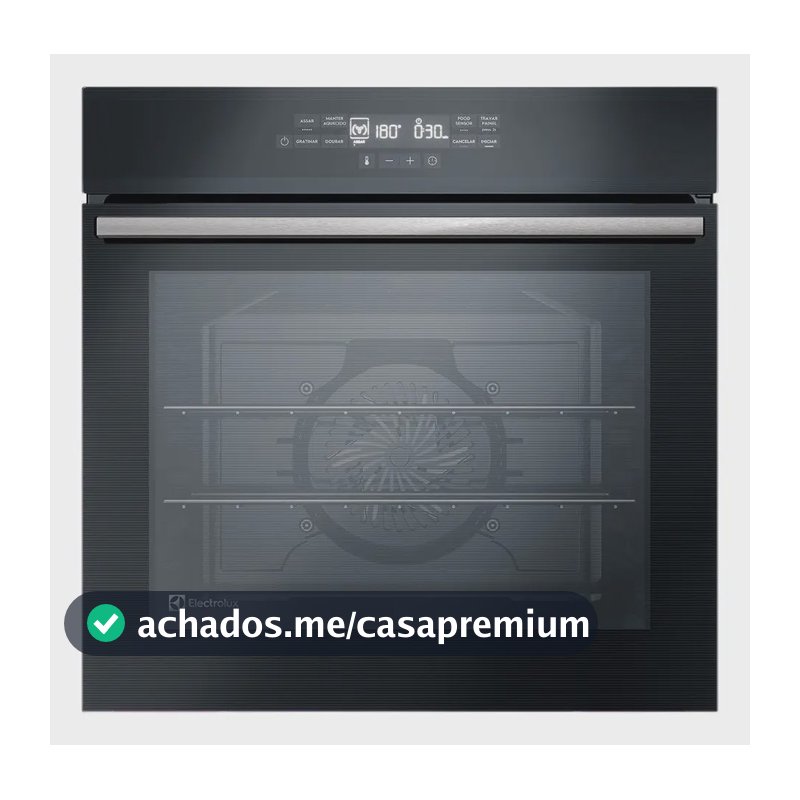 Forno de Embutir Electrolux Elétrico 80L Experience com FoodSensor Preto (OE8EF) - 220V