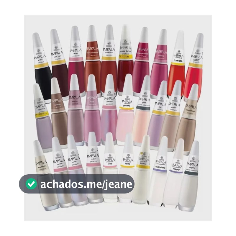 Kit 30 Esmaltes Atacado Coleção Cores Coloridos Tons Cor Classico