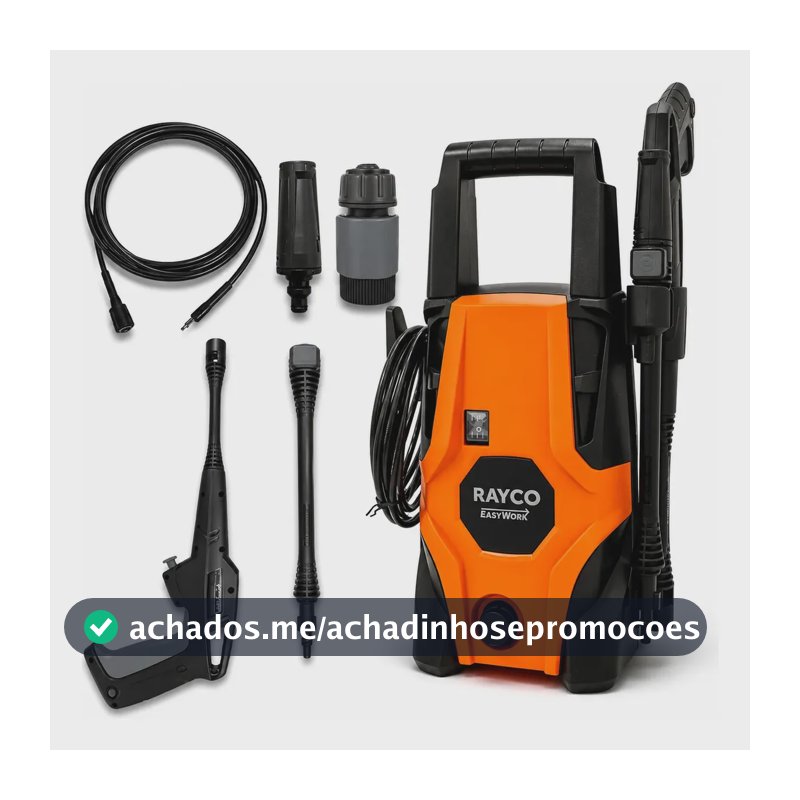 Lavadora de Alta Pressão Rayco Easywork 105 Bar 1.6kW 6.3l/min
