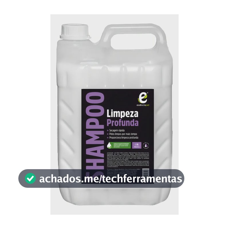 Shampoo pet para cães e gatos essência pet 5 litros galão