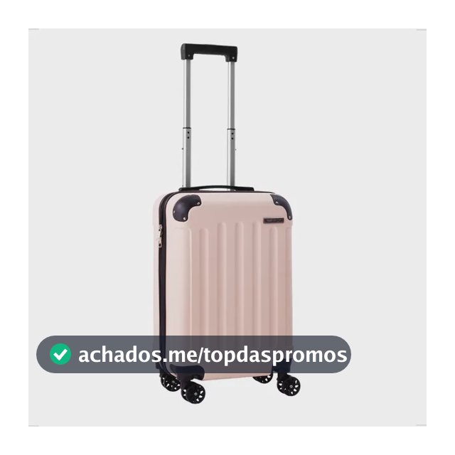 Mala De Viagem Bordo Mão Pequena 10kg Abs Cadeado 360