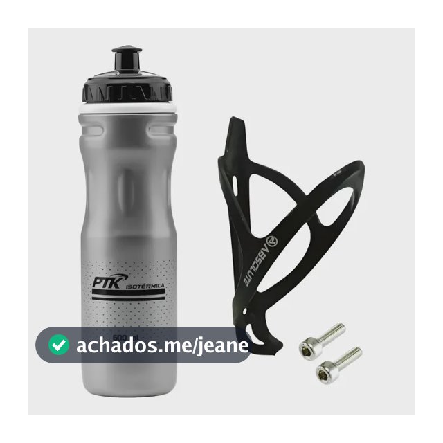 Garrafinha De Agua Caramanhola Para Bike Squeeze Com Suporte