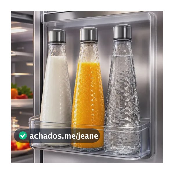 Garrafa Vidro Tampa Inox Cozinha Jarra Água Suco Leite 750ml Transparente01